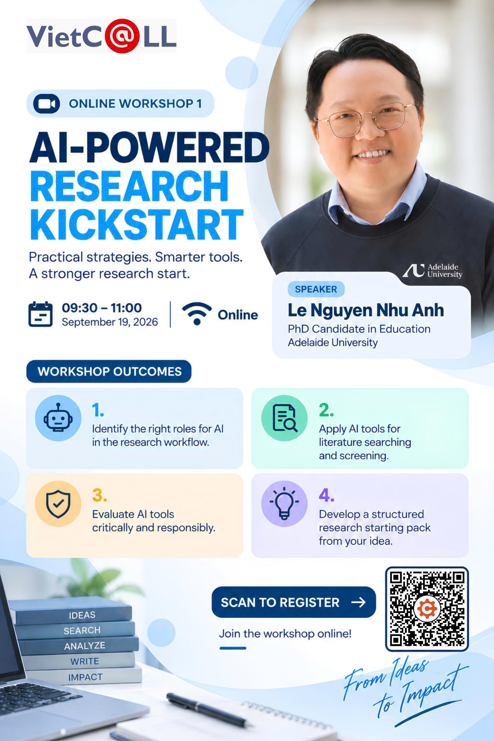 VietCALL Online Workshop 1 – AI-Powered Research Kickstart